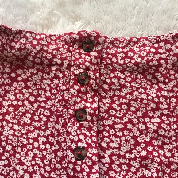 AE - Red Skirt with White Flowers - Picture 3 of 6